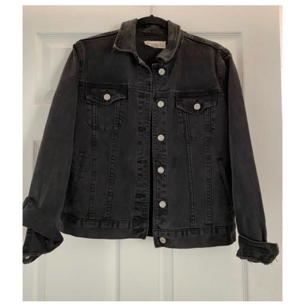 PACSUN Los Angeles Black Jean Jacket - Picture 6 of 9